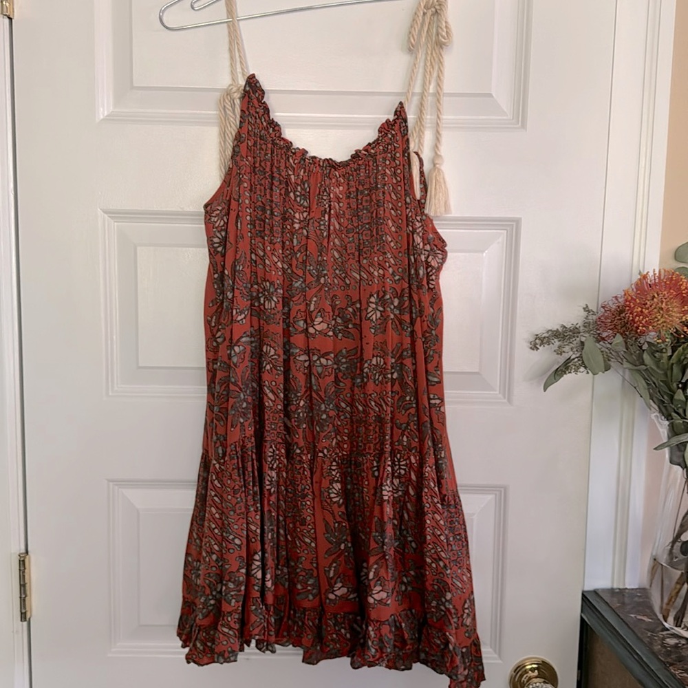 Ulla Johnson Red Floral Swim Coverup